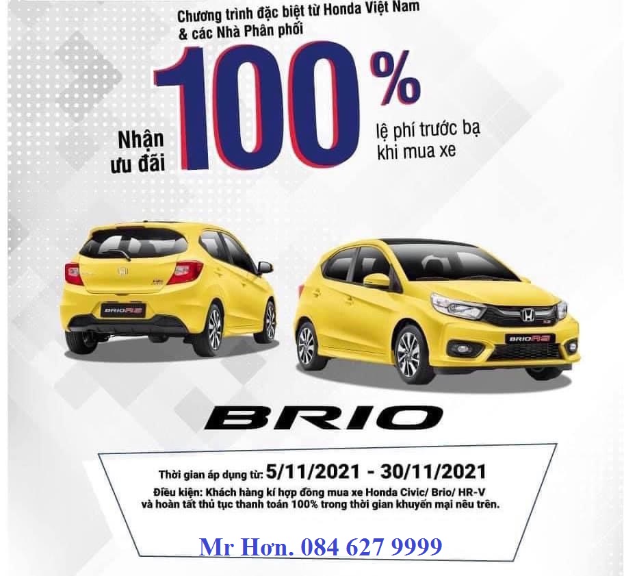 Honda Brio 2021 giam thue